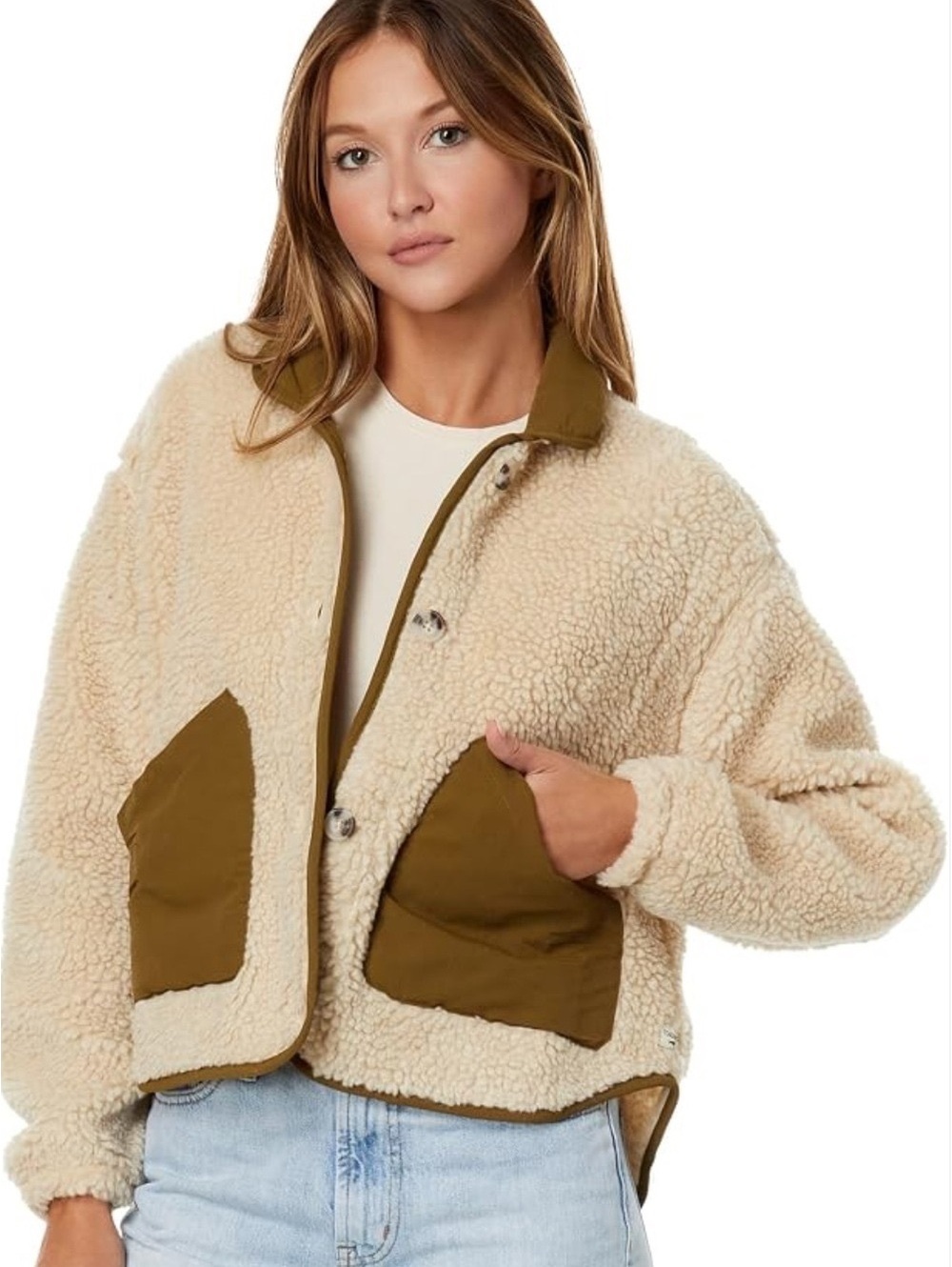 TOAD&CO Sespe Jacket Sherpa Fleece Jacket Size Small